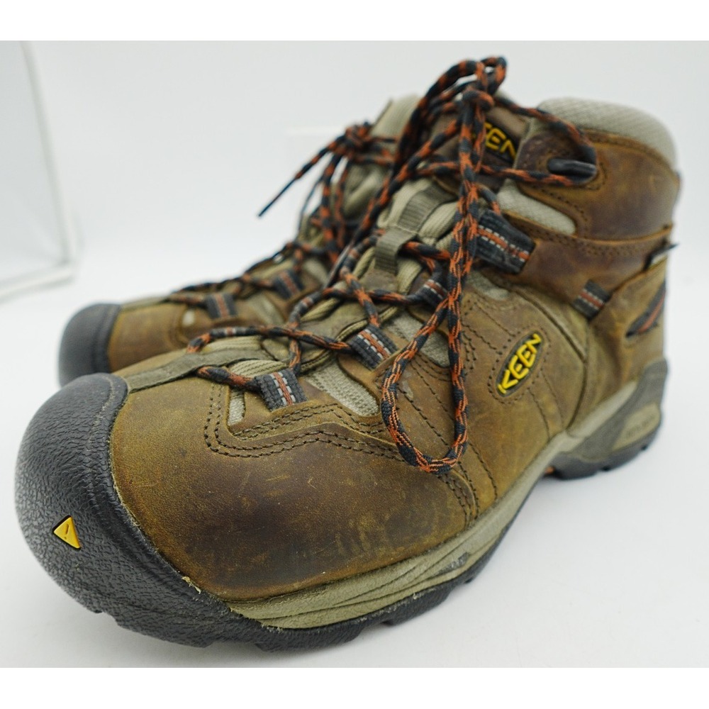 KEEN UTILITY WATERPROOF LEATHER STEEL TOE BOOTS MENS SIZE 8.5
